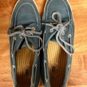 Keds Flat Boat Shoes Navy denim nautical top sider 7